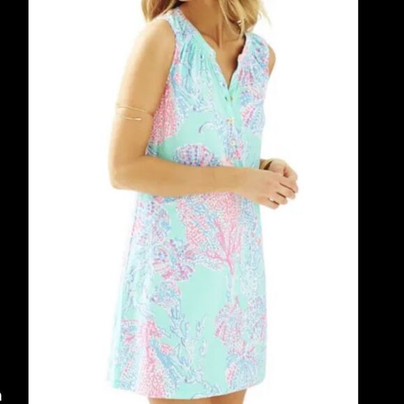 Lilly Pulitzer Essie Dress Salt In The Air Size Small - Picture 1 of 7